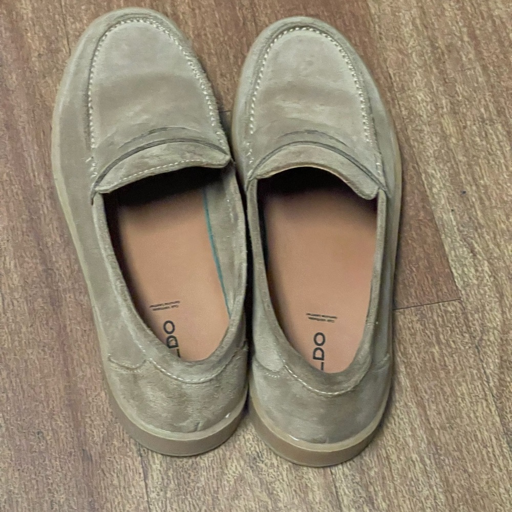 Aldo Men's Beige Suede Loafers